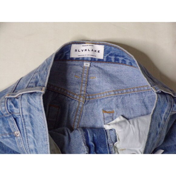 🆕 SLVRLAKE Indiana High Rise Super Flared Leg Jeans Monday Blue Sz 30 - Picture 9 of 9